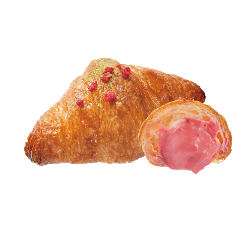 Panna Cotta aux Framboises (Raspberry Panna Cotta Croissant)